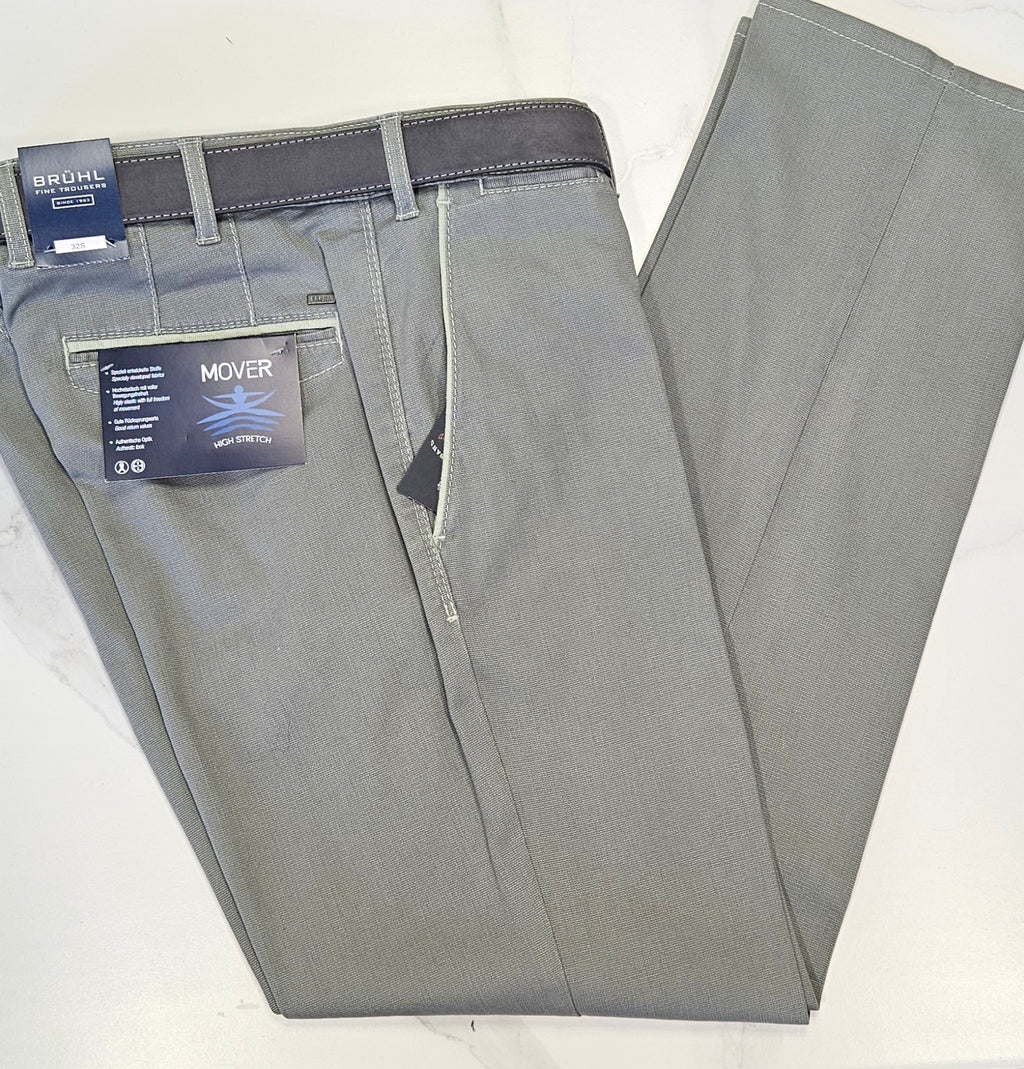 BRUHL VENICE B TURN TROUSER  - OLIVE