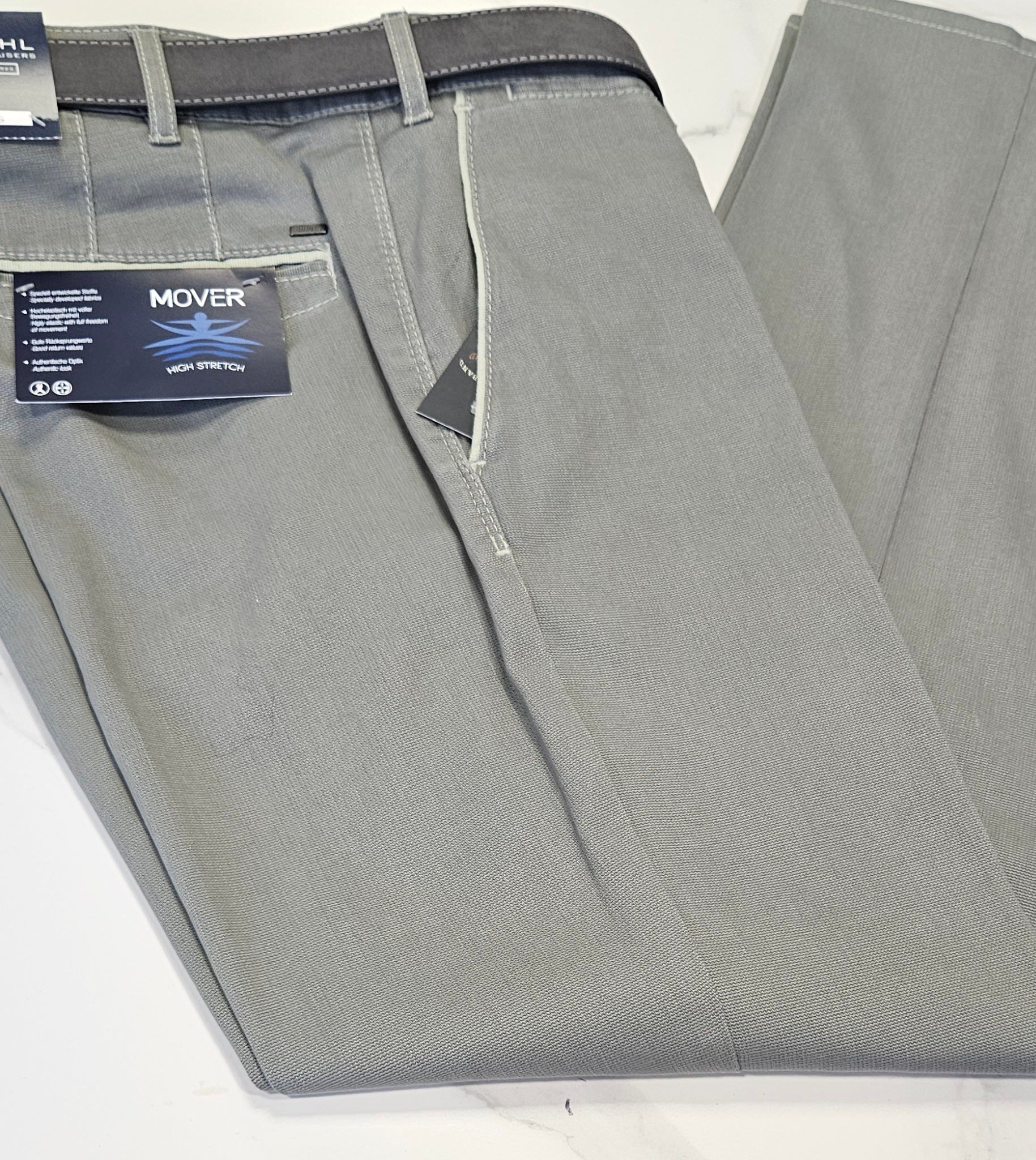 BRUHL VENICE B TURN TROUSER  - OLIVE
