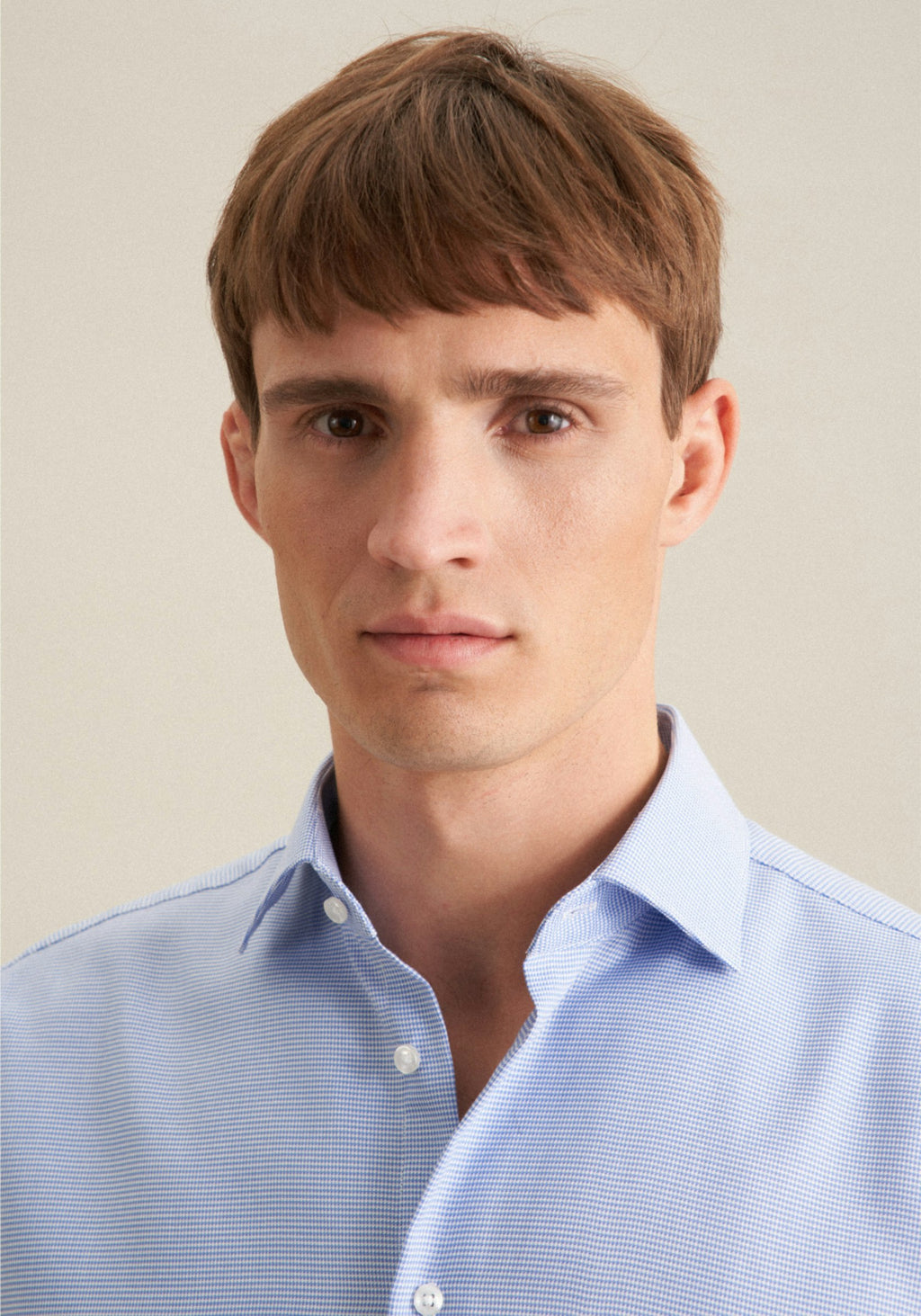 SEIDENSTICKER L/S SHIRT 01.141960 - BLUE