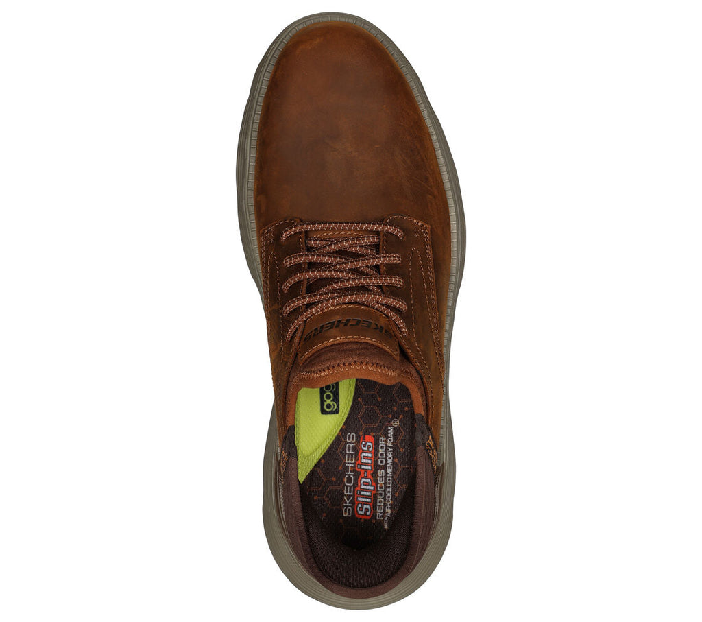 SKECHERS GARZA- GERVIN - DARK BROWN