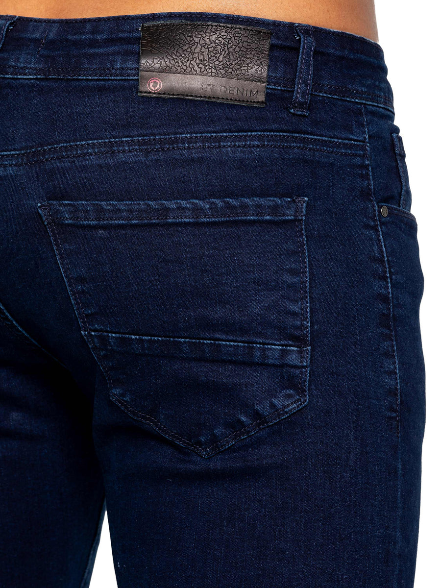 ETO EM629  STRAIGHT STRETCH DENIM - NAVY BLUE