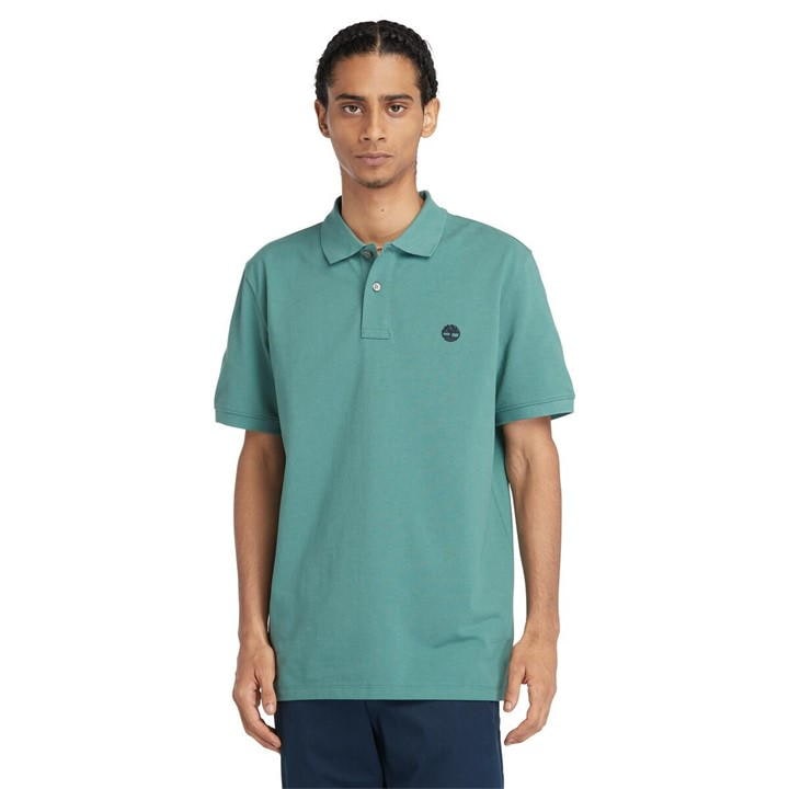 TIMBERLAND PIQUE POLO SHIRT- GREEN