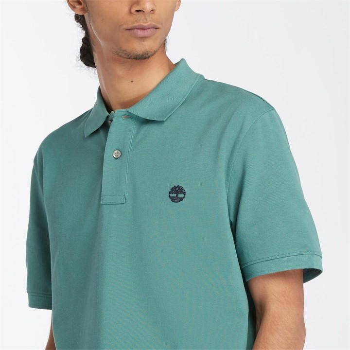 TIMBERLAND PIQUE POLO SHIRT- GREEN