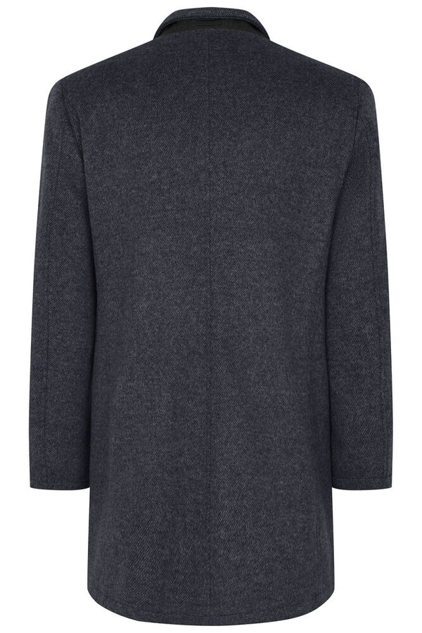 BUGATTI FLEXCITY WOOL COAT -NAVY/GREY MIX