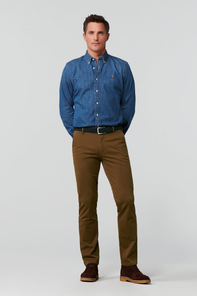MEYER ROMA CHINO (9-316)  - TAN
