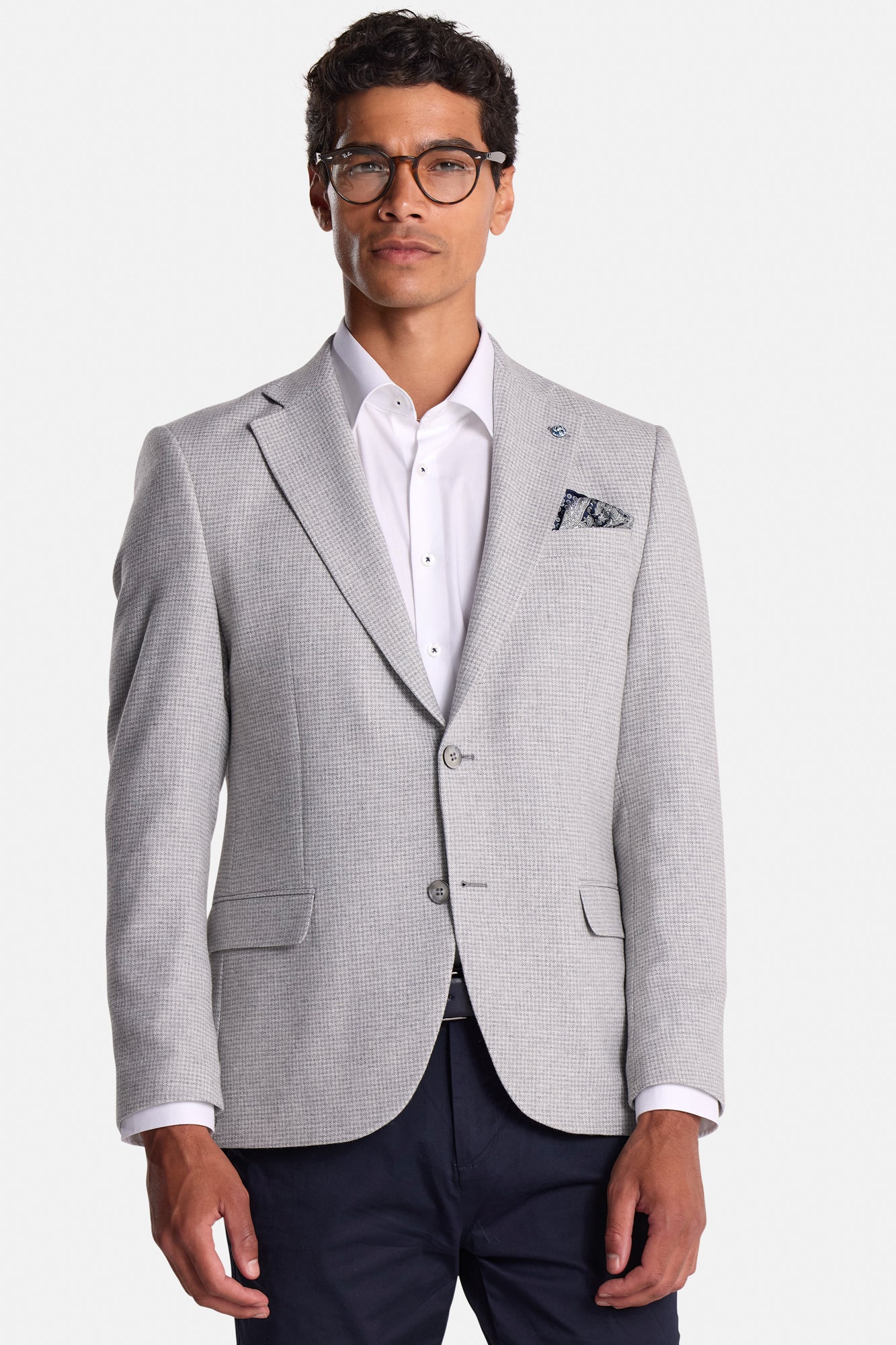 BENETTI LOGAN BLAZER - SILVER GREY