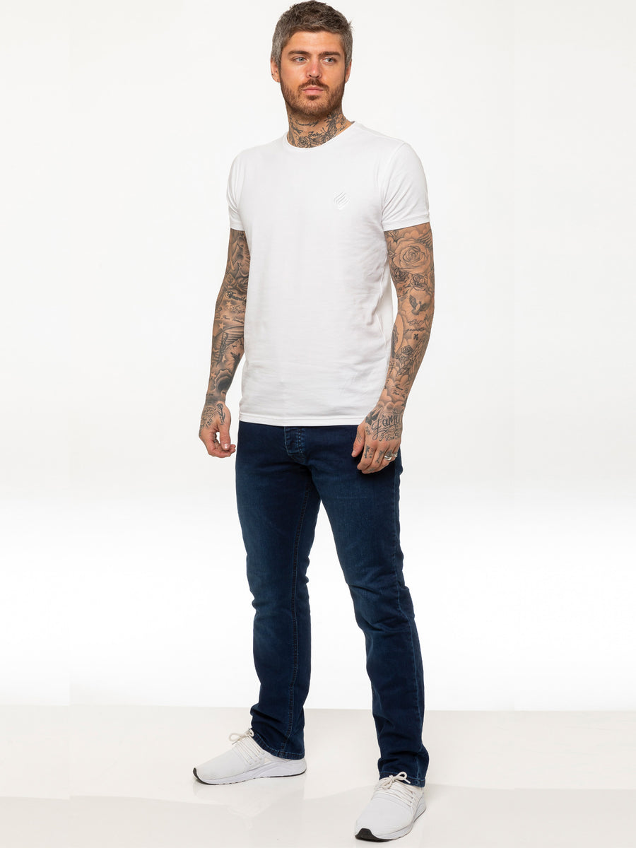 ETO EM629  STRAIGHT STRETCH DENIM - NAVY BLUE