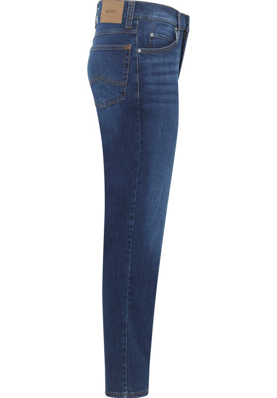 MUSTANG TRAMPER 843 STRAIGHT DENIMS - MID WASH