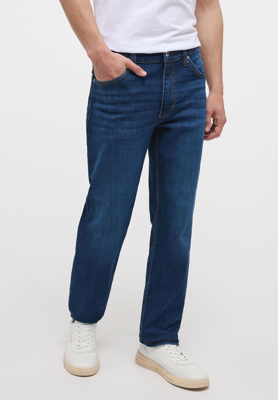 MUSTANG TRAMPER 843 STRAIGHT DENIMS - MID WASH