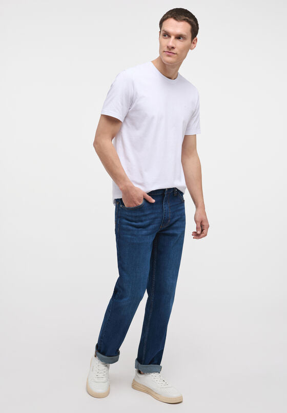 MUSTANG TRAMPER 843 STRAIGHT DENIMS - MID WASH
