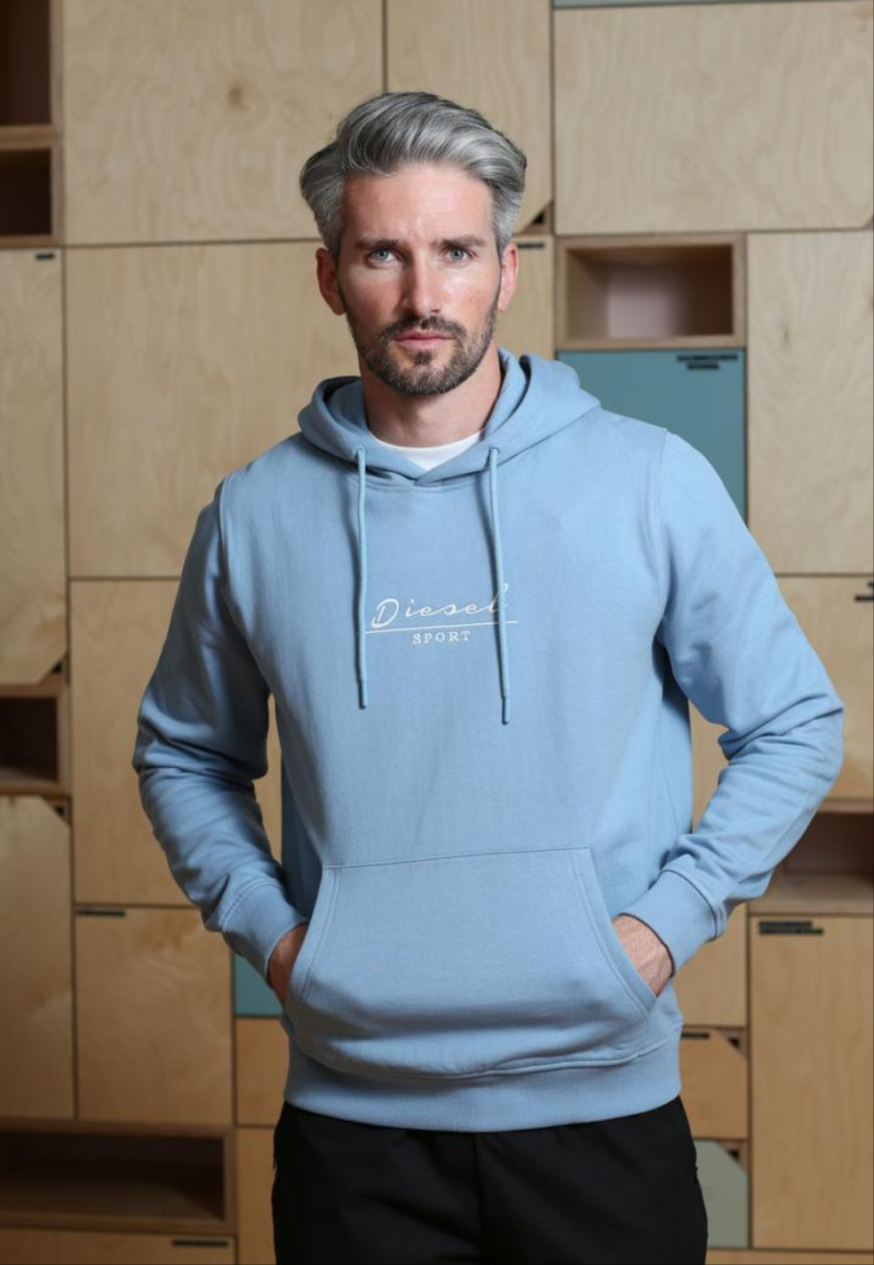 DIESEL CAL HOODIE - BLUE