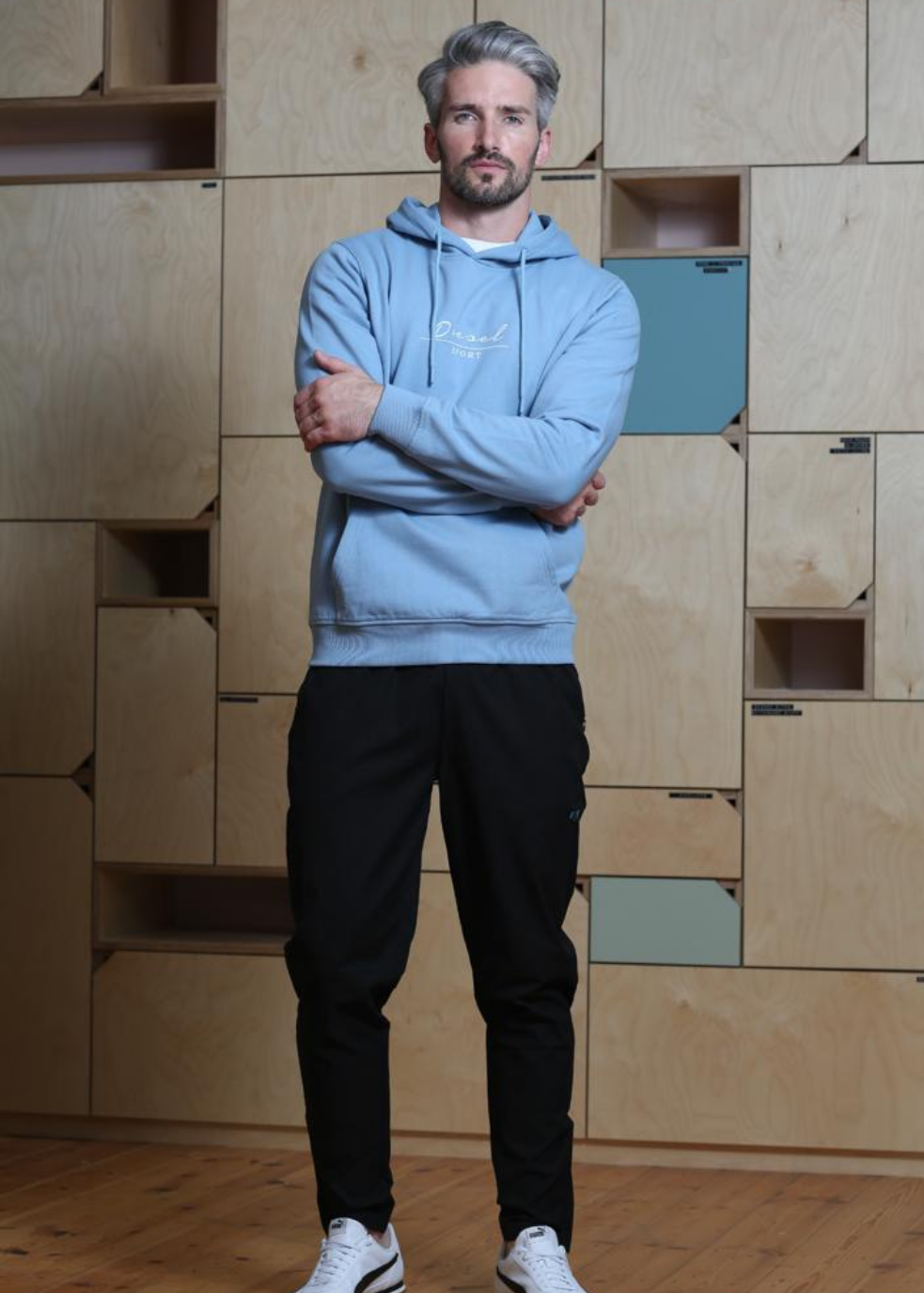 DIESEL CAL HOODIE - BLUE