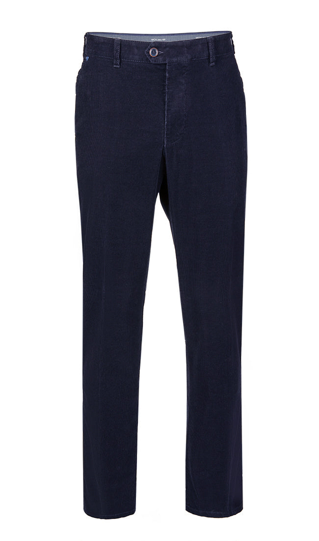 BRUHL CORD CHINO TROUSER (0585-130410-092)- NAVY