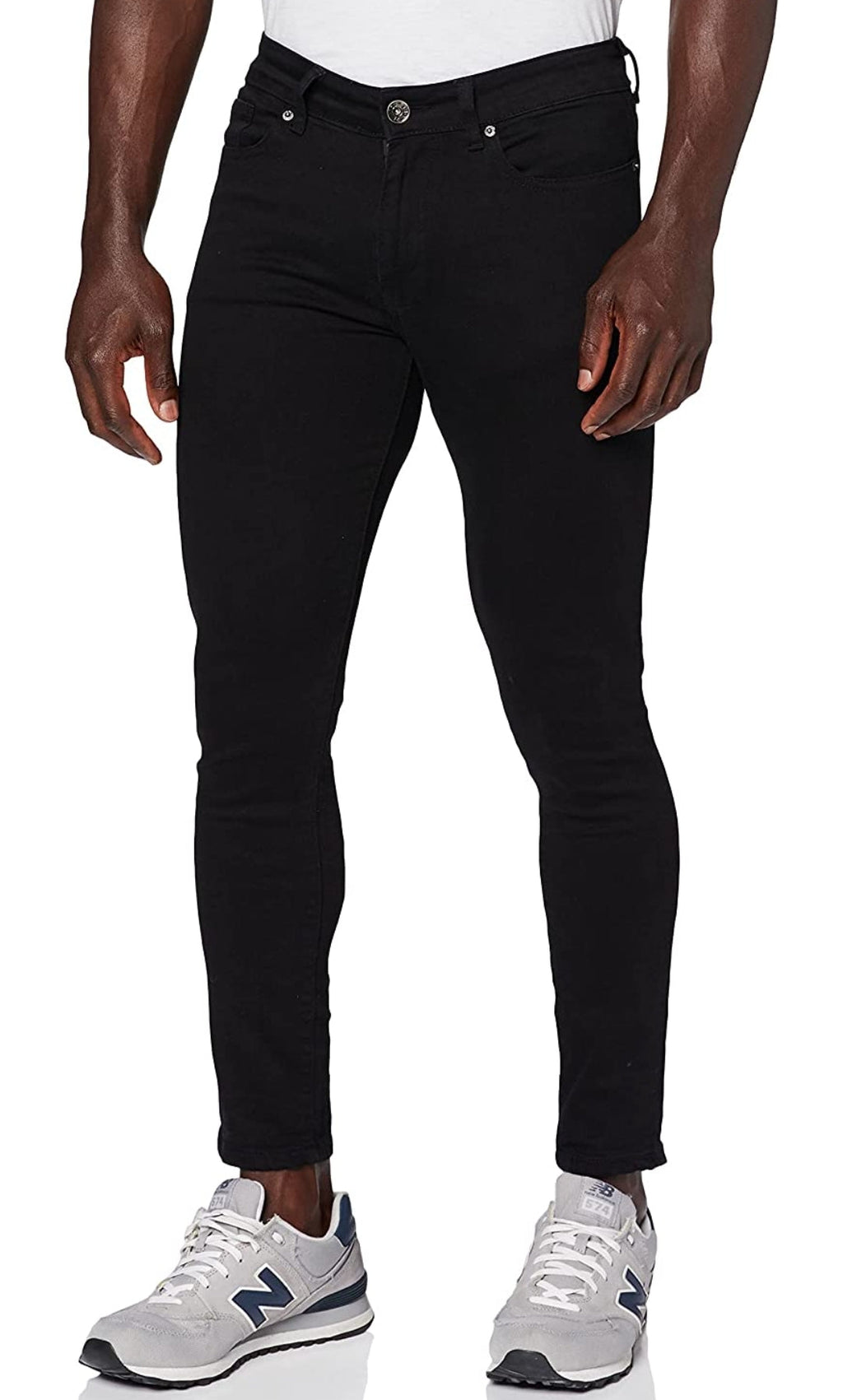 ENZO SUPER SKINNY JEANS (EZ326) - BLACK