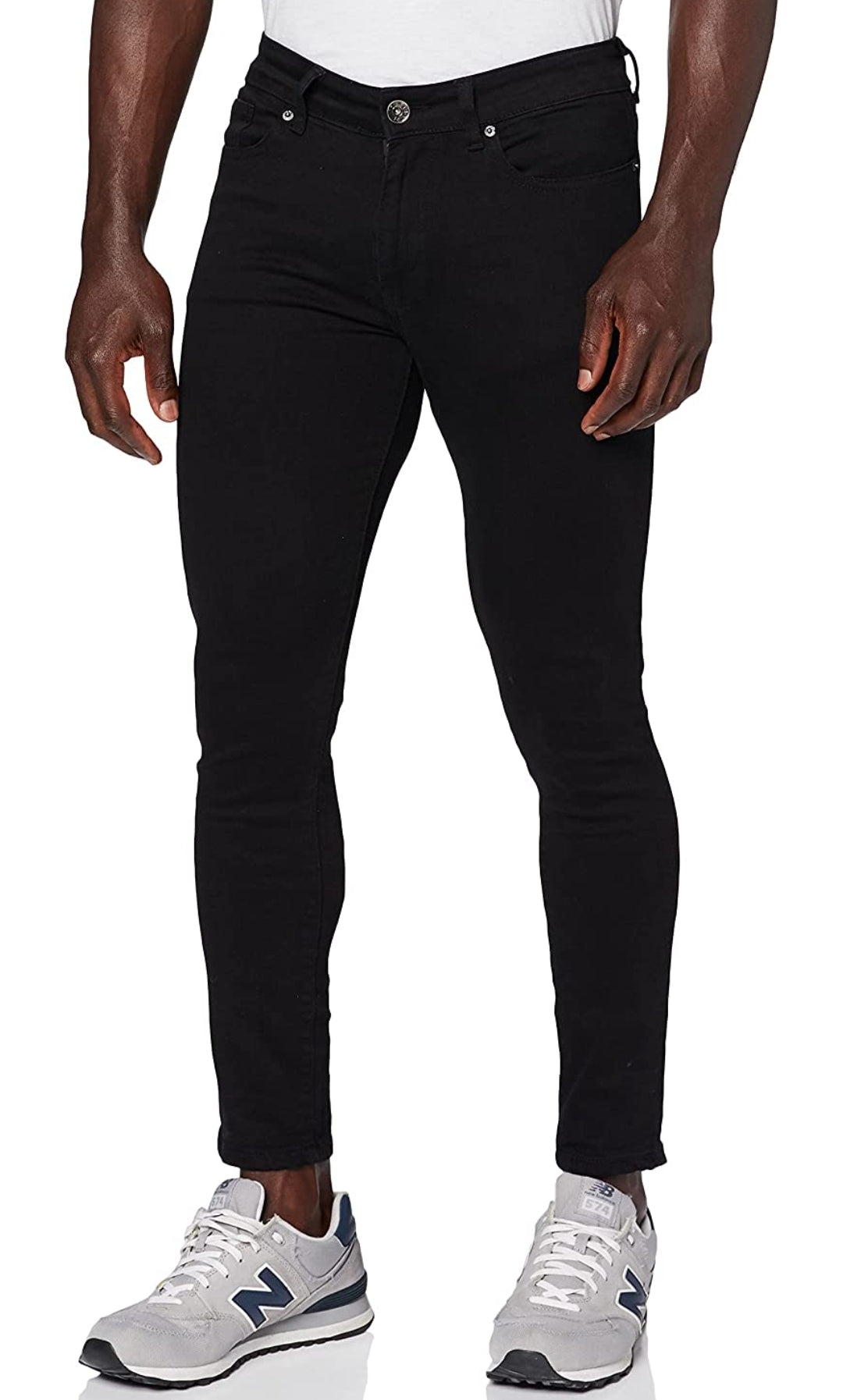 ENZO SUPER SKINNY JEANS (EZ326) - BLACK