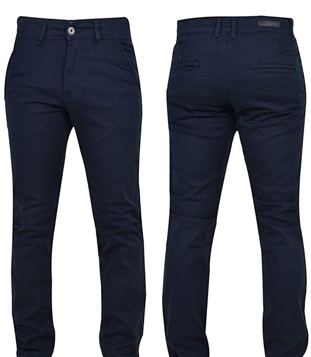 ENZO SLIM FIT STRETCH CHINOS NAVY