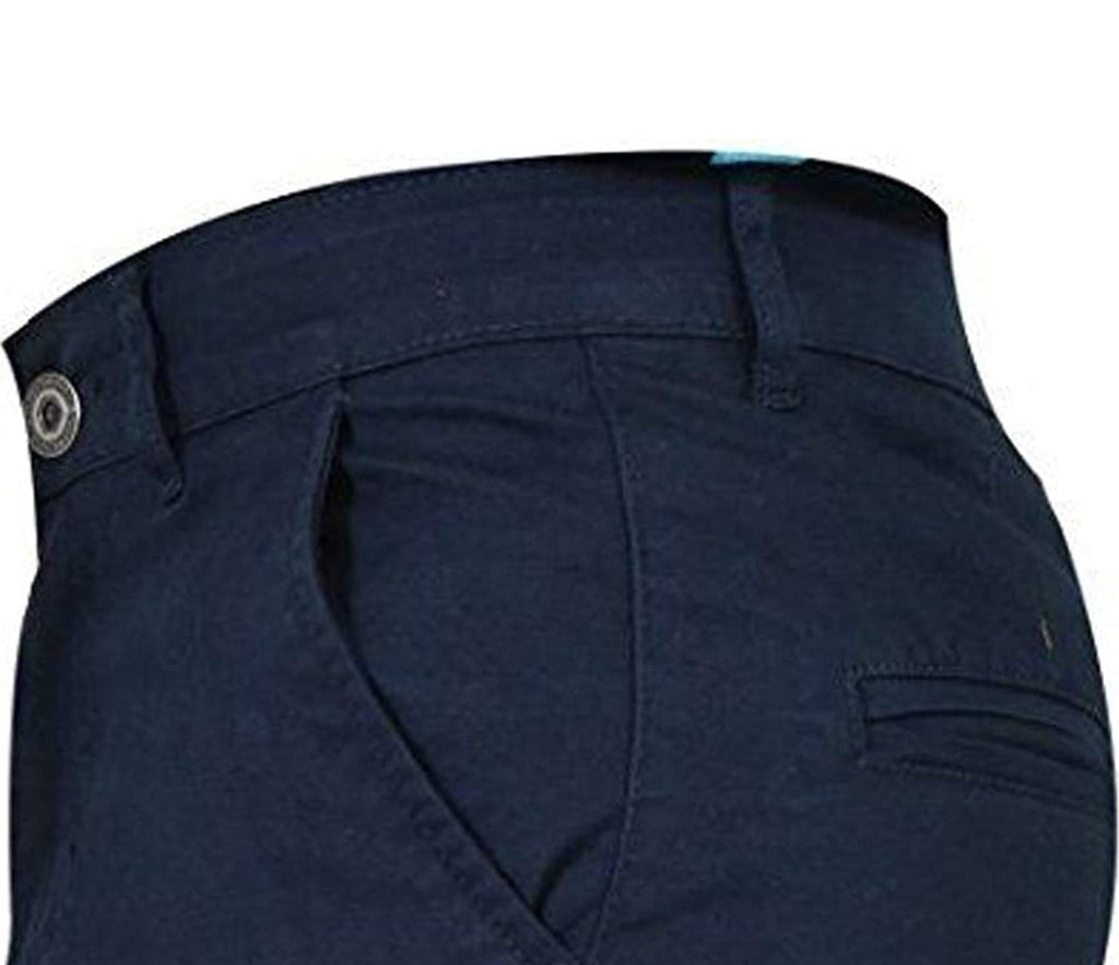 ENZO SLIM FIT STRETCH CHINOS - NAVY