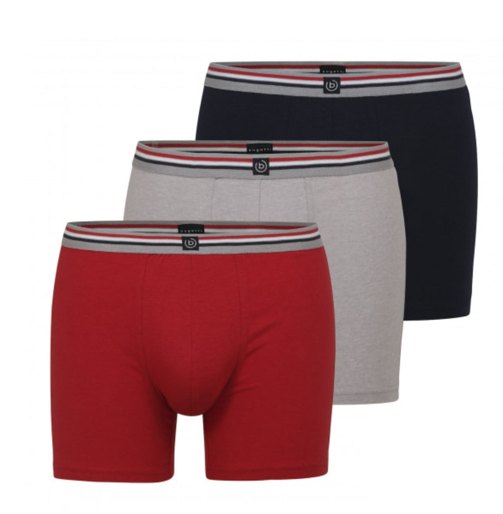 BUGATTI 3 PK PRA LONG TRUNKS - RED