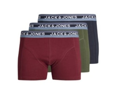 JACK & JONES 3 PACK BOXERS - MIXED