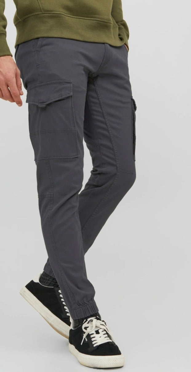 JACK & JONES CUFFED CARGOS ( 12140326) - GREY