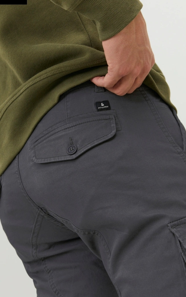 JACK & JONES CUFFED CARGOS ( 12140326) - GREY