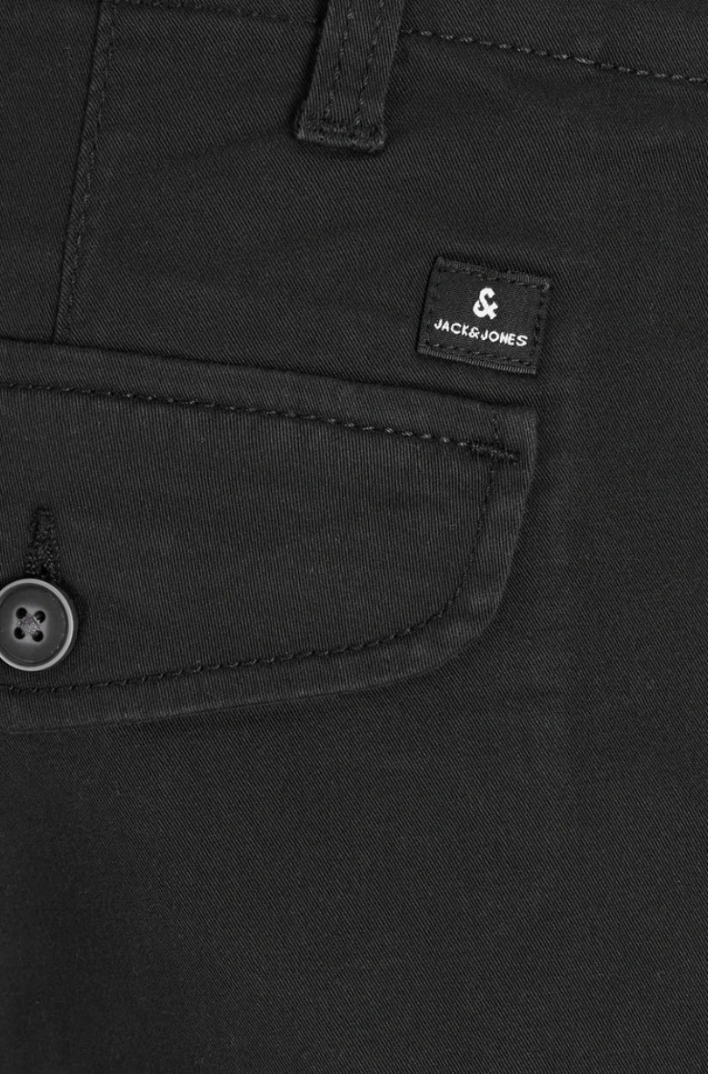 JACK & JONES CUFFED CARGOS (12140326) - BLACK