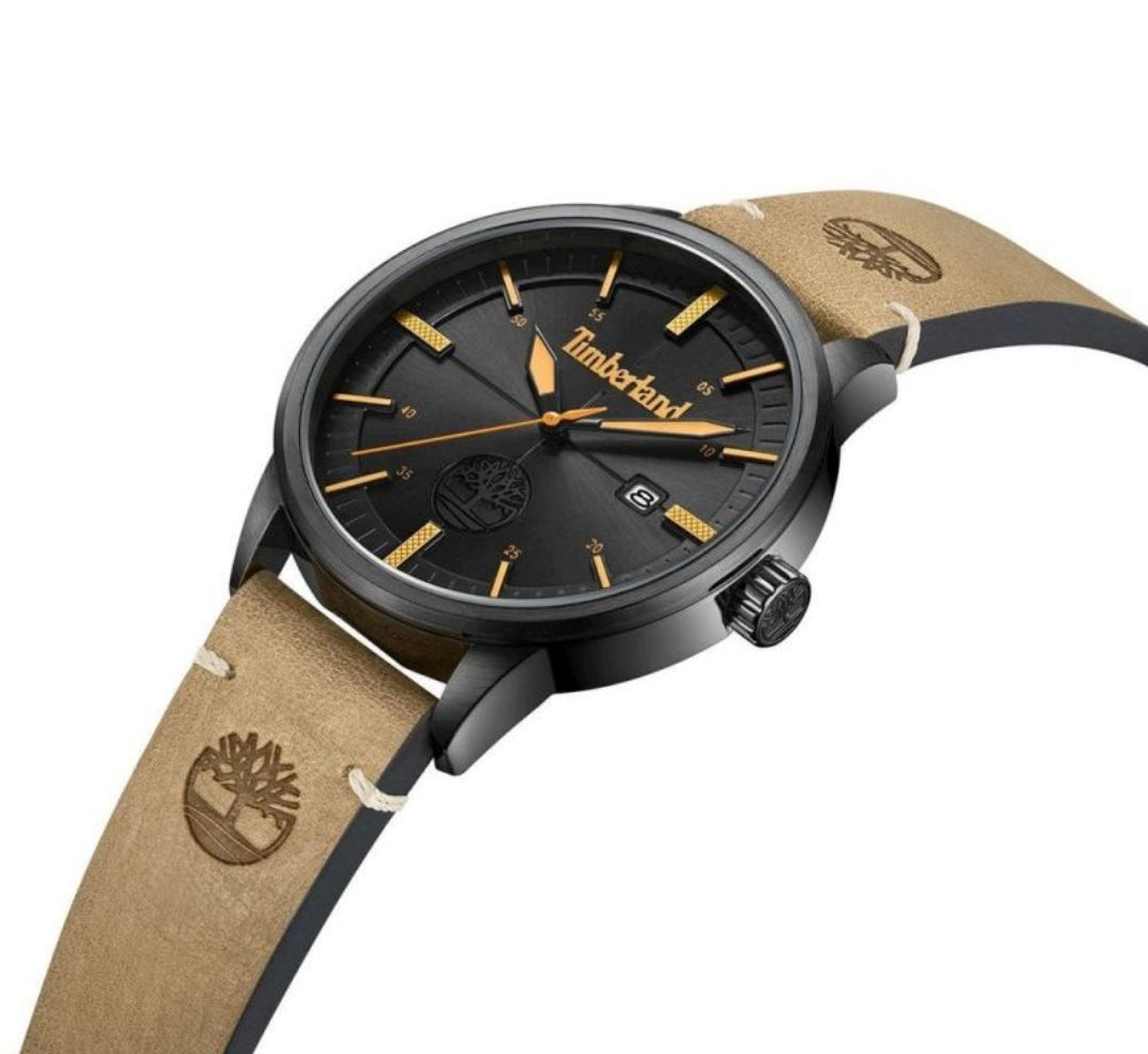 TIMBERLAND PETERSHAM WATCH  - TAN LEATHER