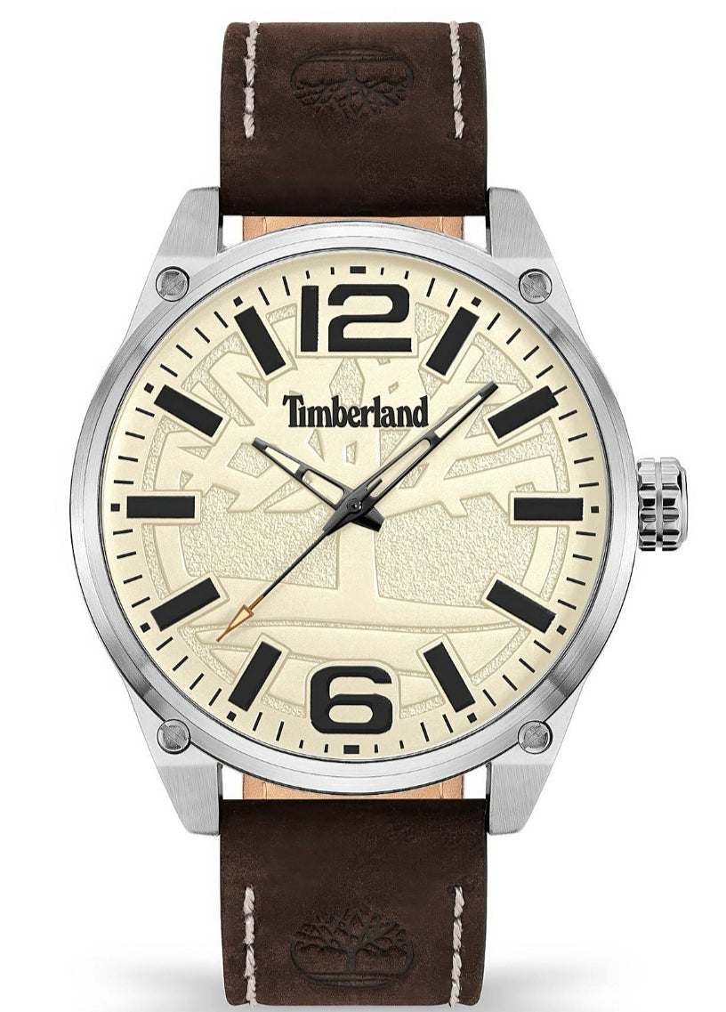 TIMBERLAND RIPLEY LEATHER WATCH - BROWN
