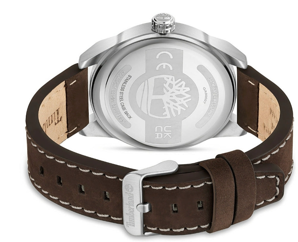 TIMBERLAND RIPLEY LEATHER WATCH - BROWN