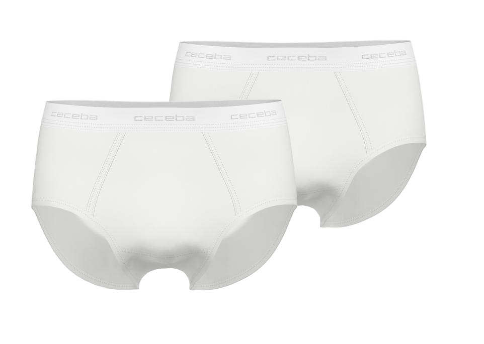 CECEBA 2 PK BRIEFS - EXTENDED SIZES (3XL- 5XL) - WHITE