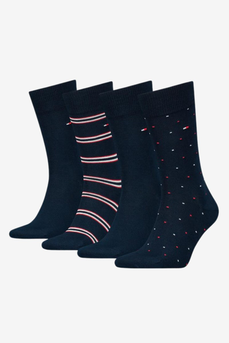 TOMMY HILFIGER 4 PACK GIFT TIN-NAVY