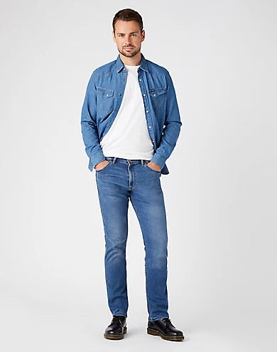 WRANGLER GREENSBORO BRIGHT STROKE - LIGHT WASH