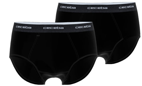 CECEBA 2 PK BRIEFS - BLACK