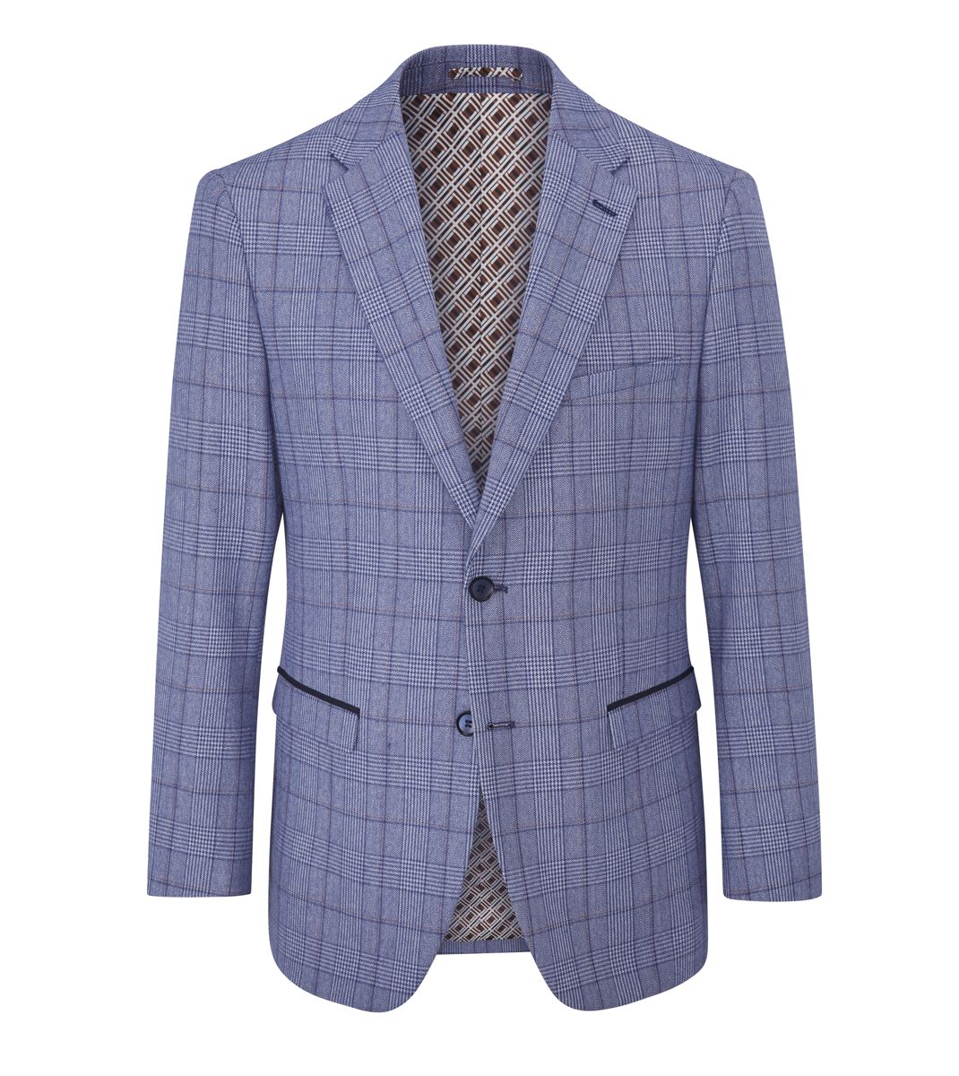 SKOPES LLOYD CHECK BLAZER - BLUE