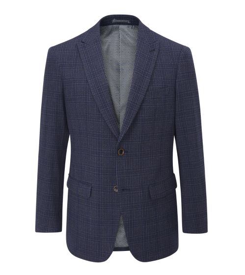 SKOPES JEREMIAH CHECK BLAZER - BLUE/GREY CHECK