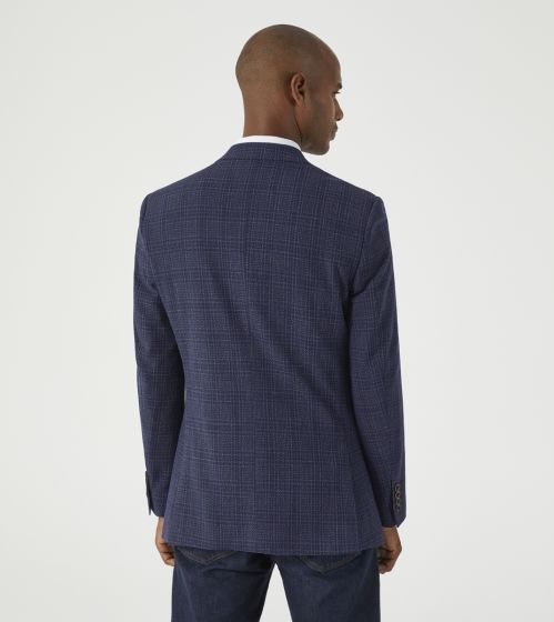 SKOPES JEREMIAH CHECK BLAZER - BLUE/GREY CHECK