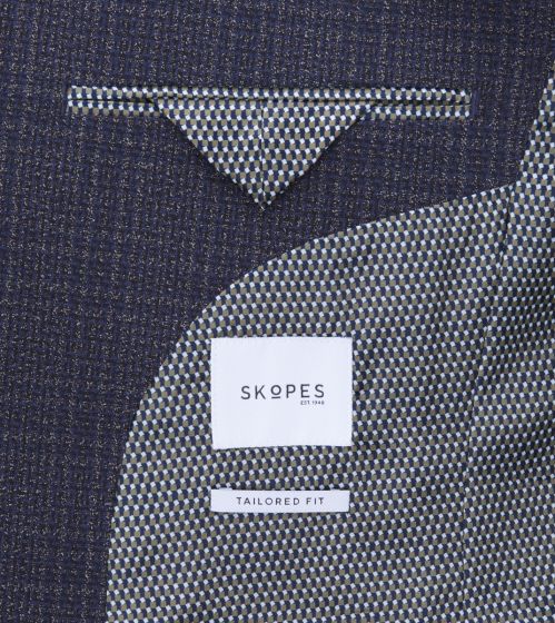 SKOPES JEREMIAH CHECK BLAZER - BLUE/GREY CHECK
