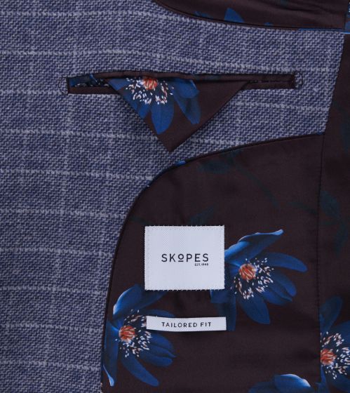 SKOPES CARING JACKET - BLUE CHECK