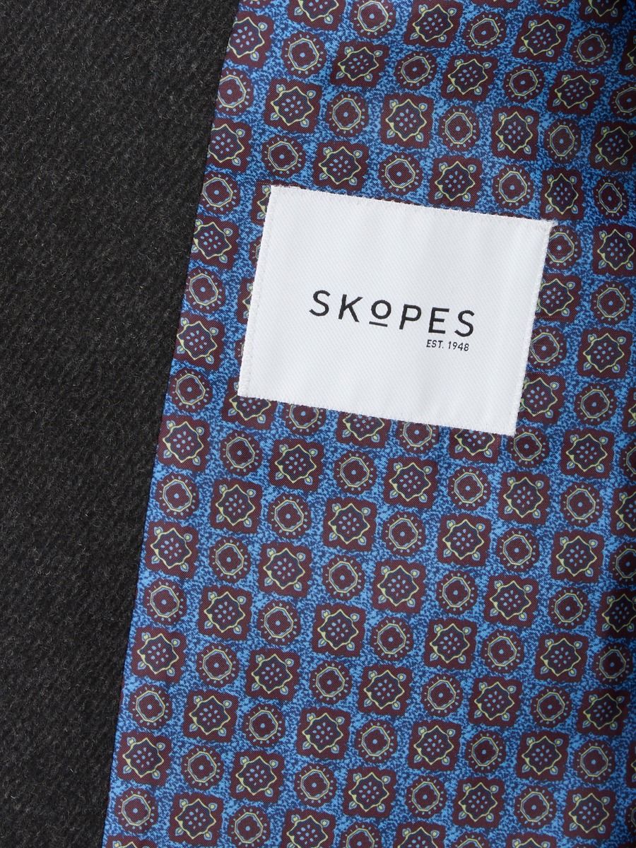 SKOPES LADBROKE WOOL COAT - CHARCOAL