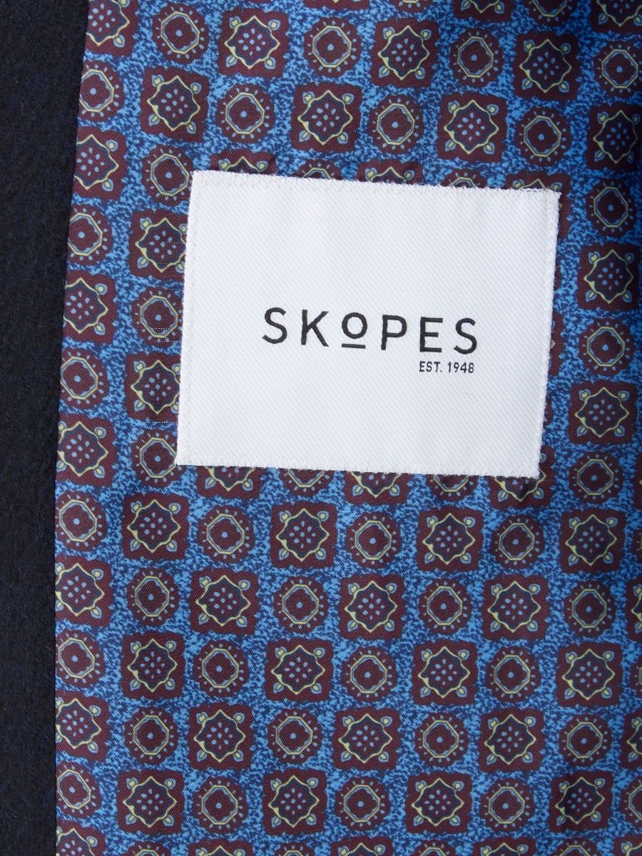 SKOPES LADBROKE WOOL COAT - NAVY