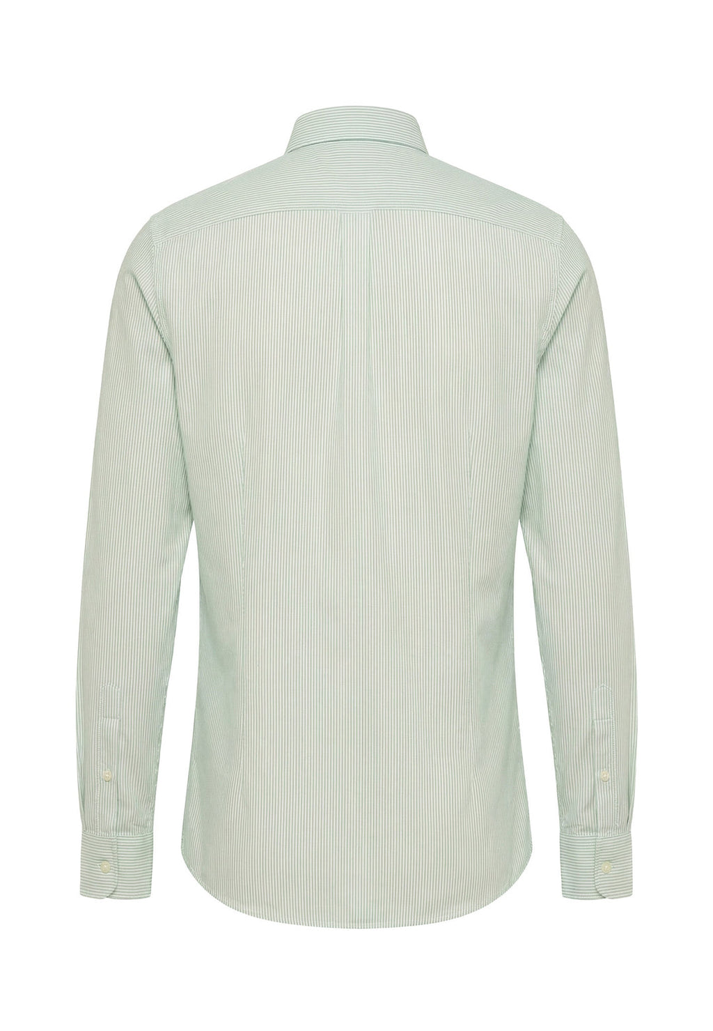 FYNCH HATTON OXFORD COTTON STRIPE  - MINT/WHITE