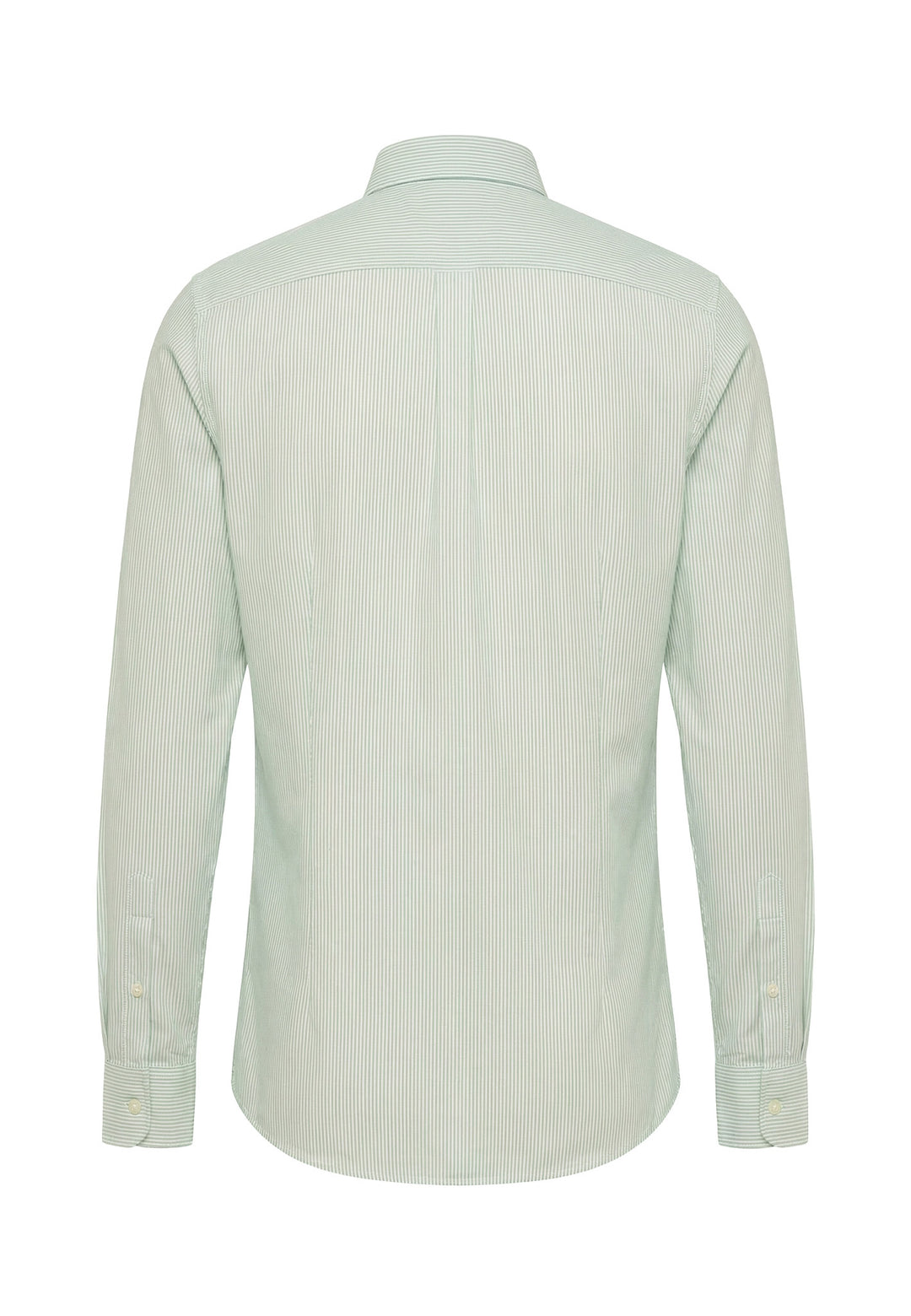 FYNCH HATTON OXFORD COTTON STRIPE  - MINT/WHITE