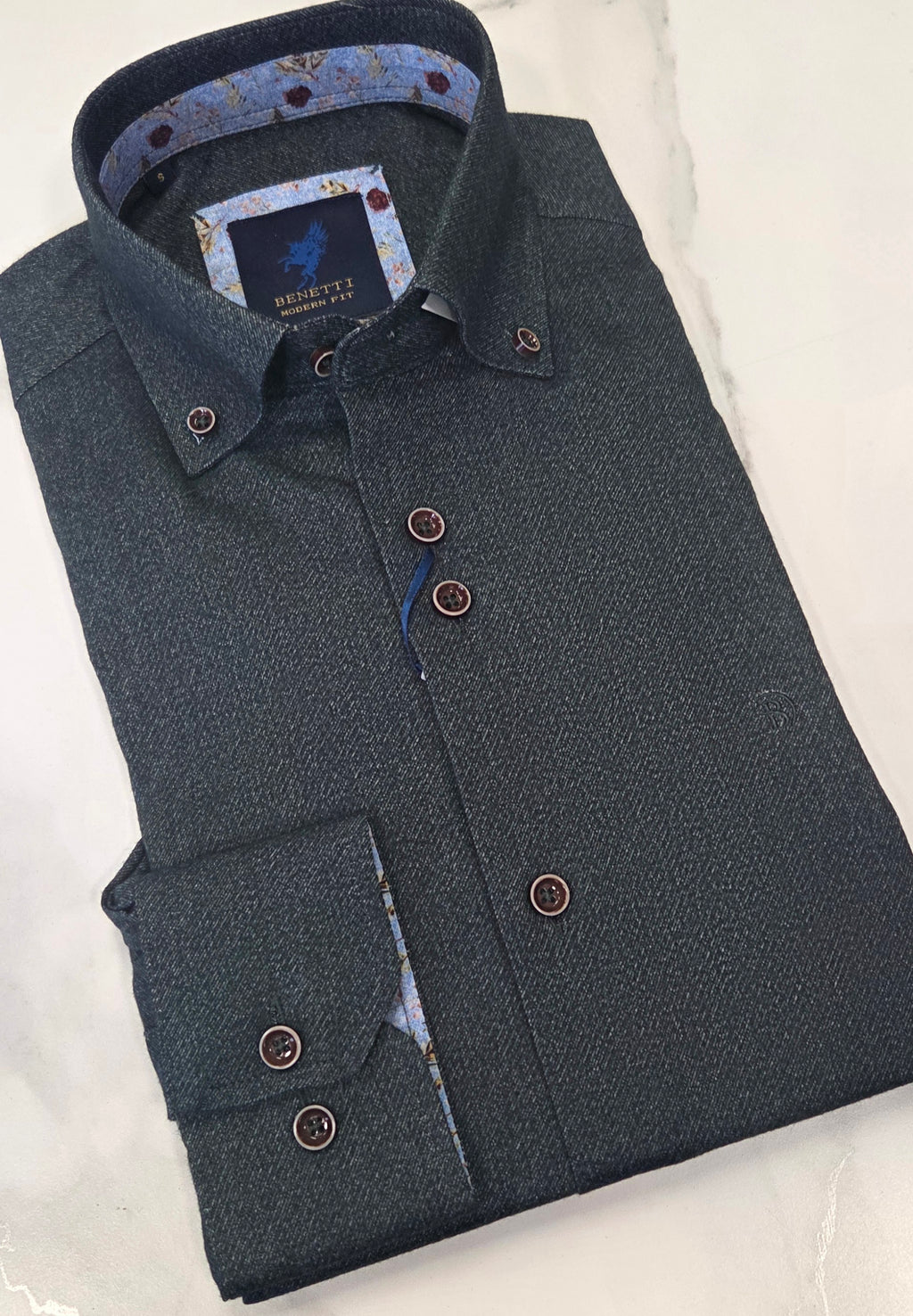 BENETTI MARTY L/S SHIRT - GREEN