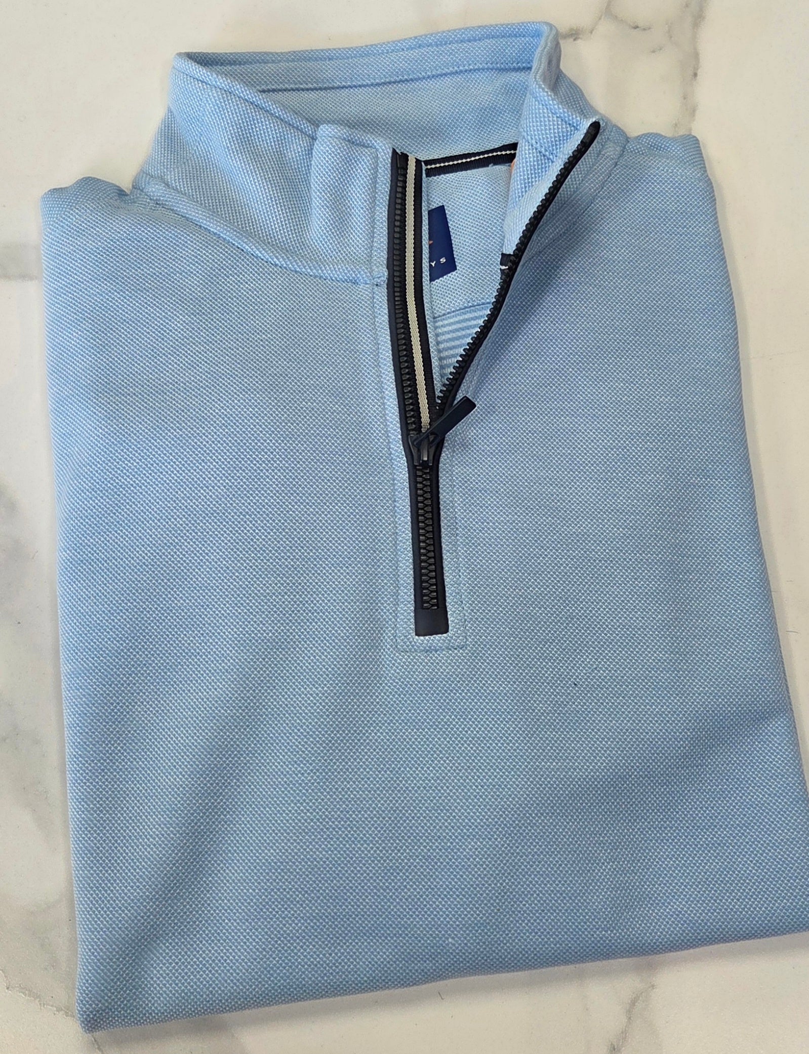 BAILEYS 1/4 ZIP SWEATSHIRT  - BABY BLUE