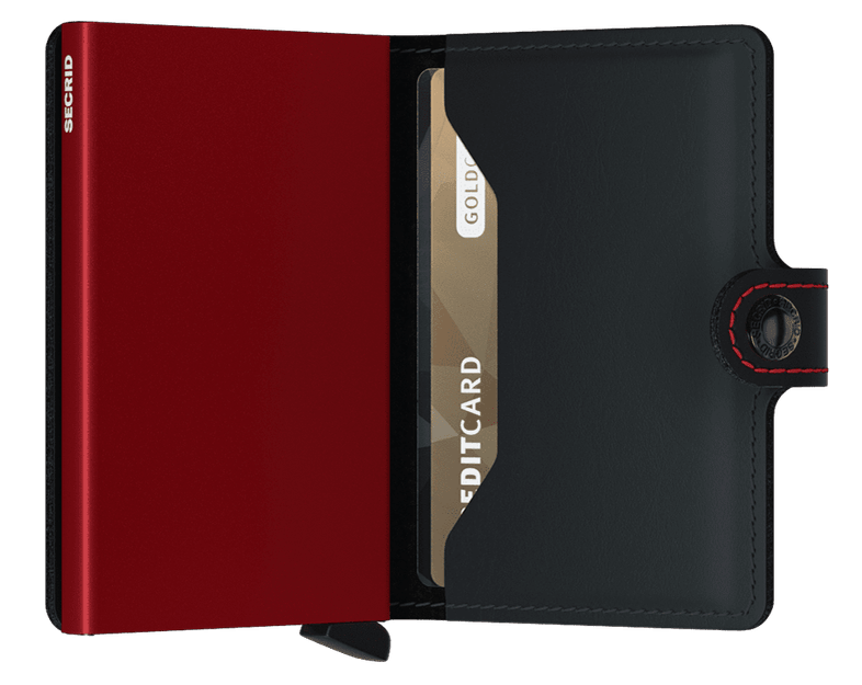 SECRID MINIWALLET MATTE - BLACK/RED
