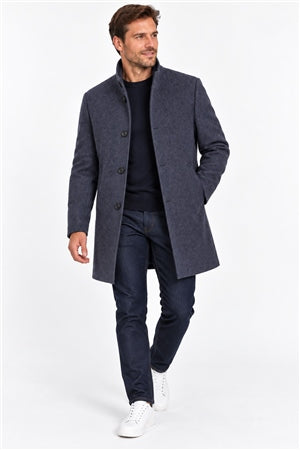BUGATTI WOOL COAT (24201/390) - NAVY