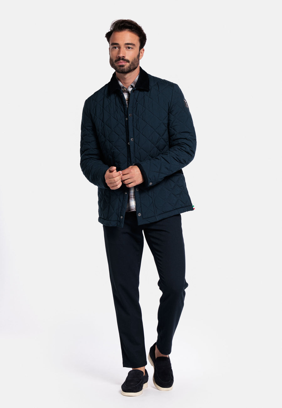 GIORDANO PALERMO QUILTED JACKET (622655/60) - NAVY