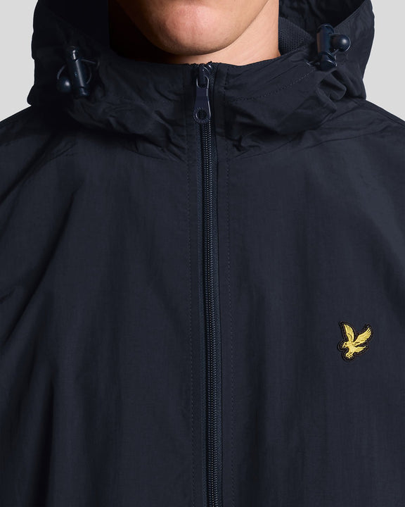 LYLE& SCOTT ZIP HOODED JACKET  - NAVY