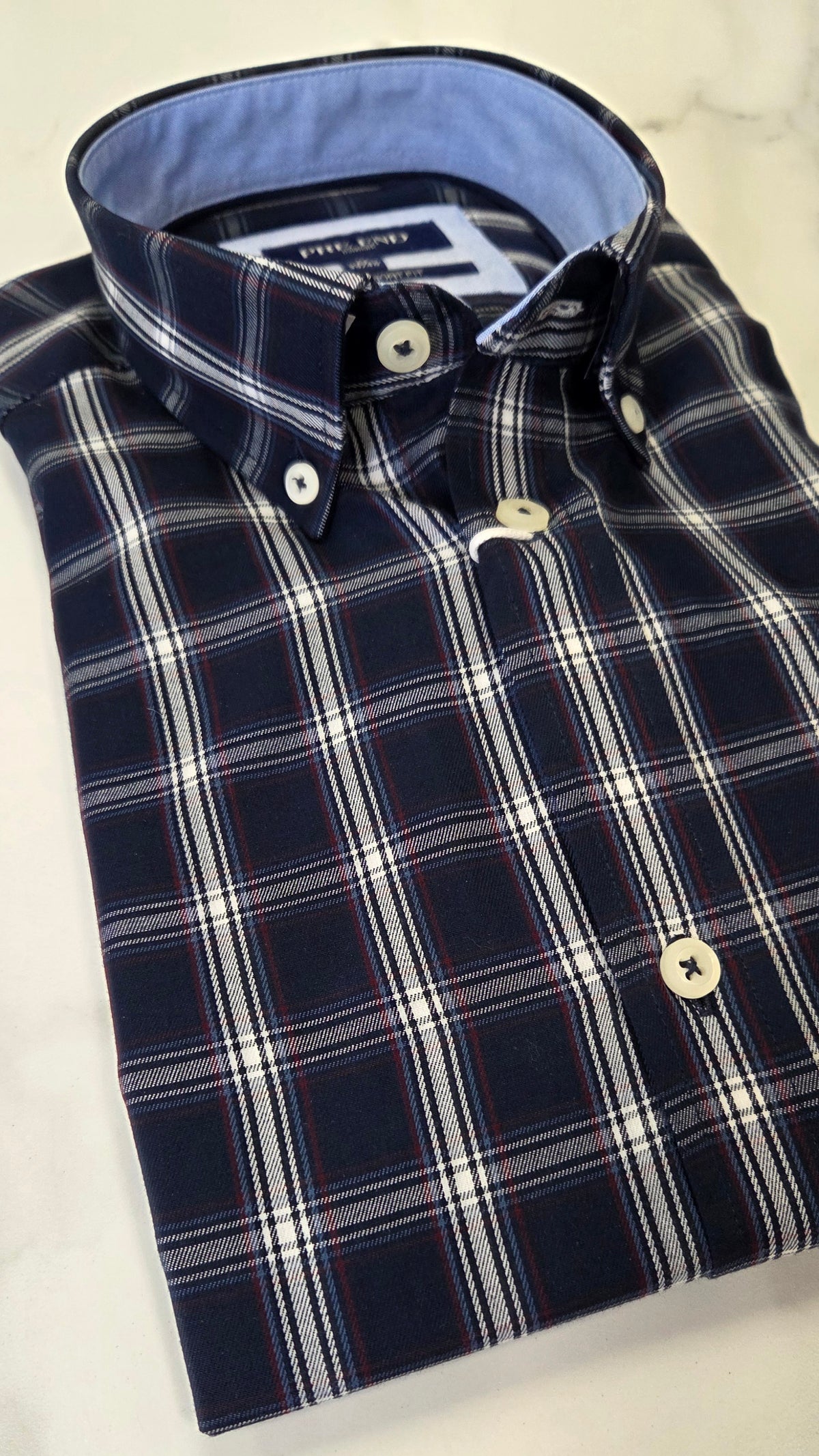 PRE END ROME L/S SHIRT - DARK DENIM