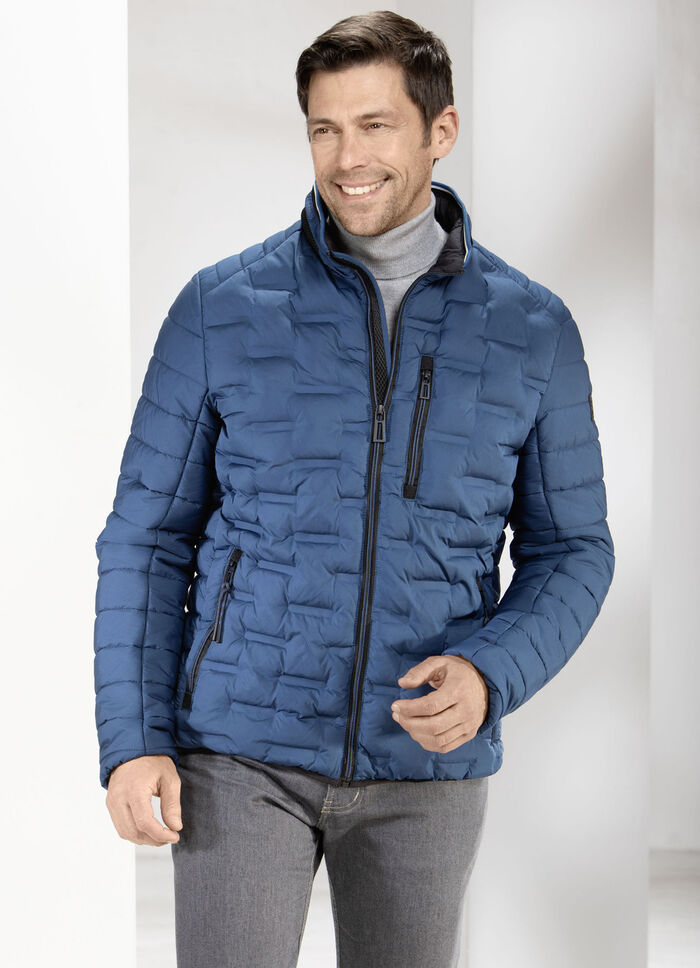 S4 QUILTED JACKET  - BLUE
